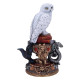Figura de Hedwig con escudos de casas Harry Potter