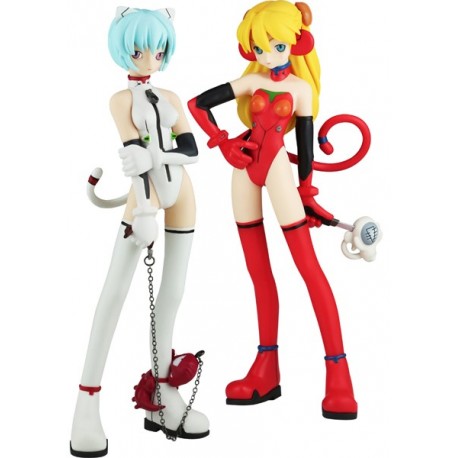 Duo Figures Eva Ayanami Rei and Asuka Langley