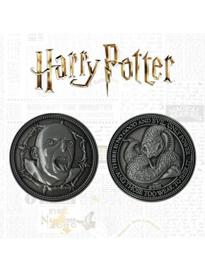 Moneda Harry Potter Lord Voldemort Ed Limitada