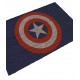 Deurmat blauw schild van Captain America