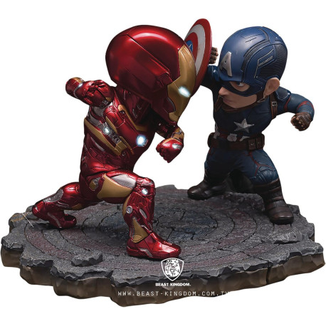 Figura Capitan America Y Iron Man Mk46 Civil War