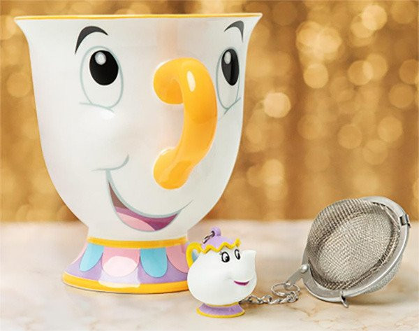 La Bella Y La Bestia Taza Chip Original Disney Coleccion