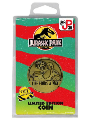 Moneda Jurassic Park 30 Aniversario Ed Limitada