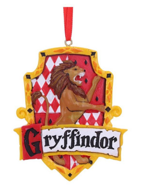 Adorno De Navidad Harry Potter Escudo Gryffindor