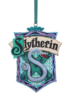 Adorno De Navidad Harry Potter Escudo Slytherin