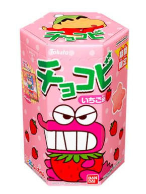 Shin Chan Chocobi Snack à la fraise avec autocollant