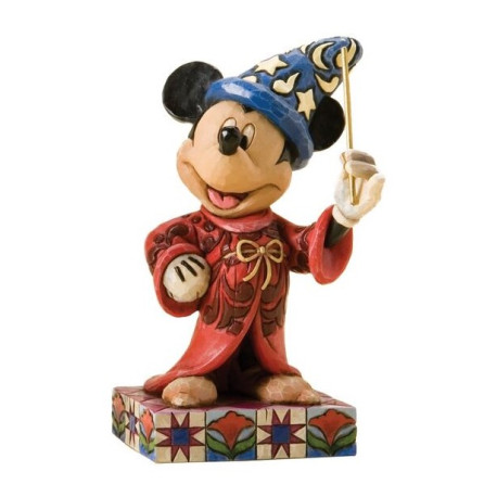 Figura decorativa Mickey & Minnie Toque de Magia