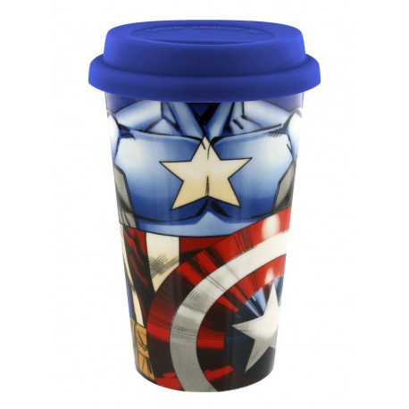 Tazza di viaggio di Capitan America Marvel