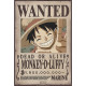 Set 2 Pósters Wanted Ace y Luffy One Piece