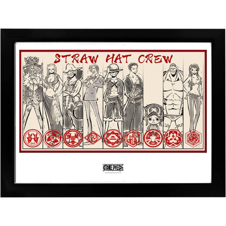 ONE PIECE - Framed print "Straw Hat Crew" (30x40) x2