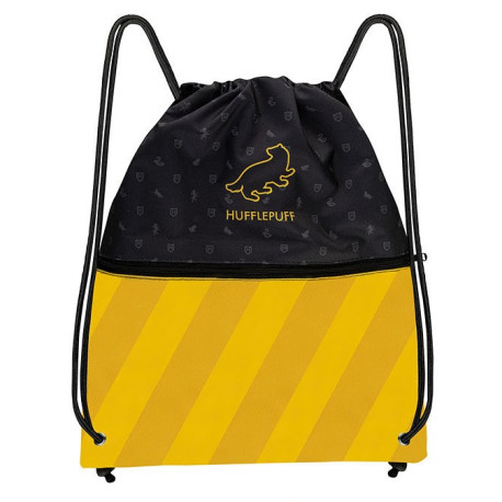 Mochila saco Hufflepuff de algodón y poliester