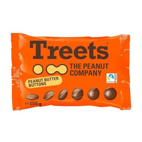 Grageas de chocolate y crema de cacahuete Treets 150gr