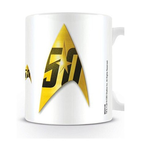 Mug Star Trek Badge 50th Anniv