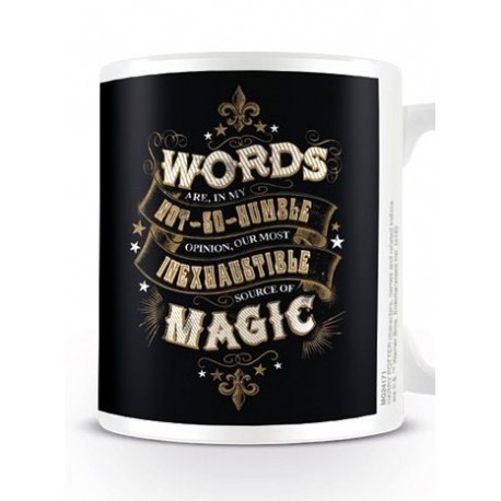 Taza Harry Potter Words Source of Magic