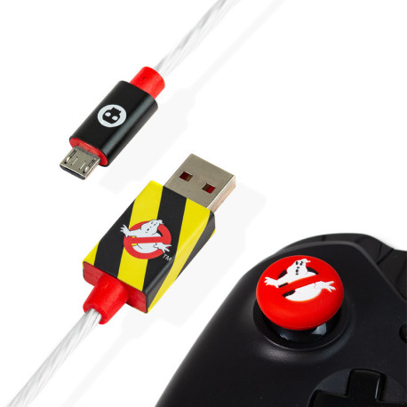 Cable Usb Led Y Grips Ps4 & Xbox One Cazafantasmas
