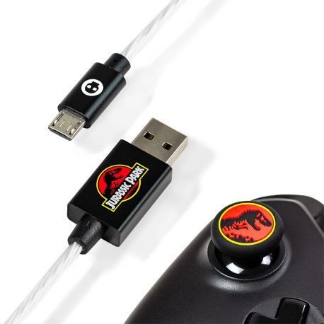 Cable Usb Led Y Grips Ps4 & Xbox One Jurassic Park