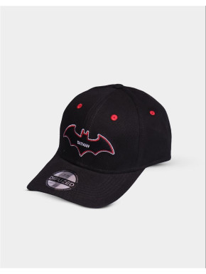 Casquette DC Comics logo Batman noir et rouge