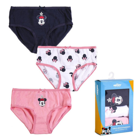 PACK BRAGUITAS SINGLE JERSEY 3 PIEZAS MINNIE