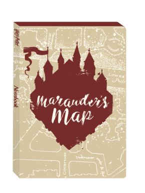 Cuaderno A5 Flexi Harry Potter Mapa Del Merodeador