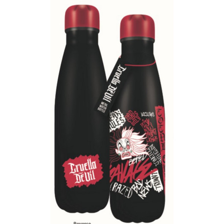 Botella metálica de Cruella de Vil Disney 101 Dálmatas