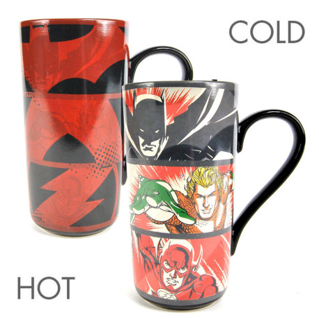 Taza Latte Termocolora Liga De La Justicia DC