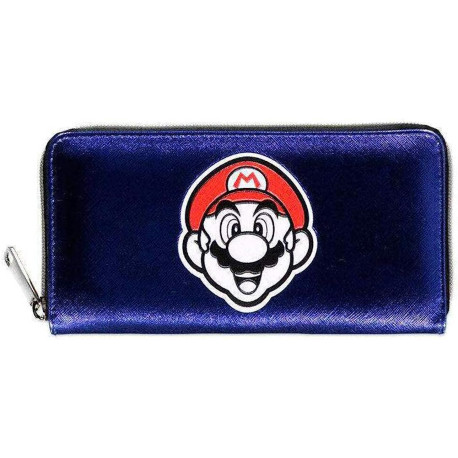 Cartera Con Cremallera Nintendo Super Mario Cara