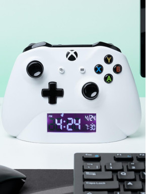 Reloj Despertador Xbox Mando Blanco
