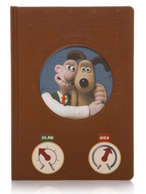 Cuaderno A5 Aardman Wallace Y Gromit Inventores