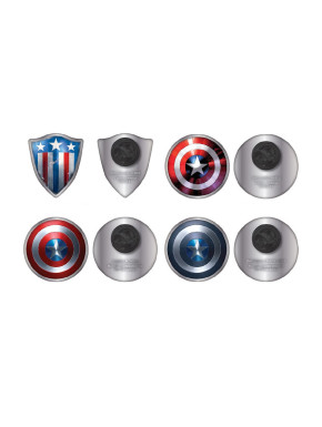 Pin Set De 4 Marvel Capitan America Escudos