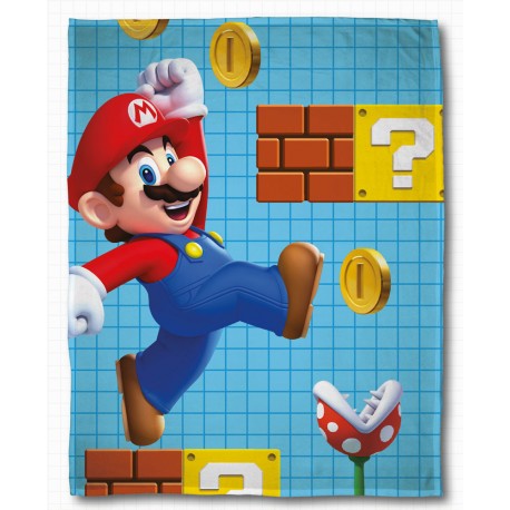 Nintendo Fleece Blanket Super Mario Maker