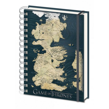 Carnet A5 Game of Thrones Carte