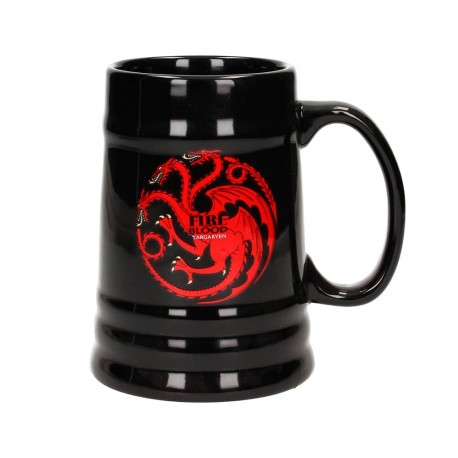 Boccale di birra Targaryen nero