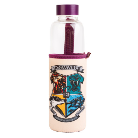 Bouteille en verre Harry Potter Poudlard