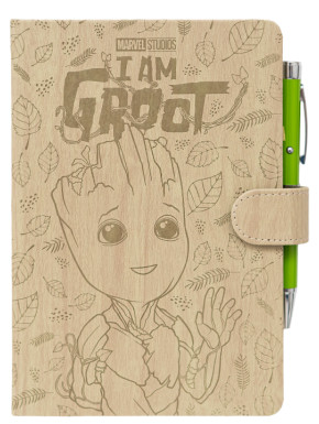 Cuaderno A5 y Boligrafo Proyector Groot Marvel