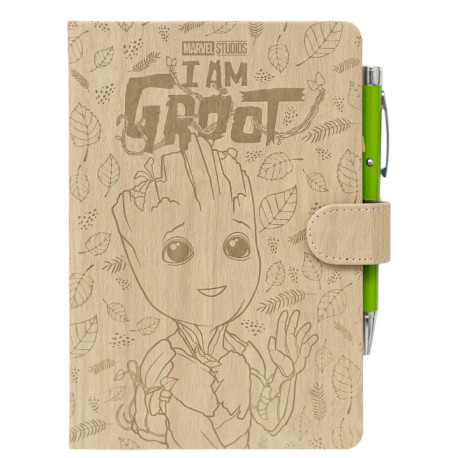 Cuaderno A5 y Boligrafo Proyector Groot Marvel