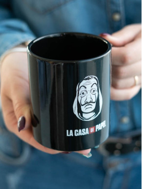Taza La Casa De Papel Negra Mascara