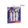 Conjunto de 4 canetas Sonic