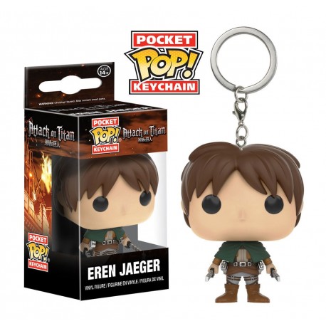 Sleutelhanger mini Funko Pop Eren Aanval op Titan