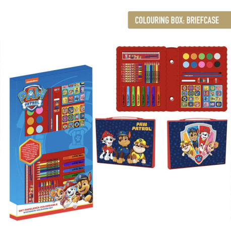 Conjunto de papelaria colorível Paw Patrol