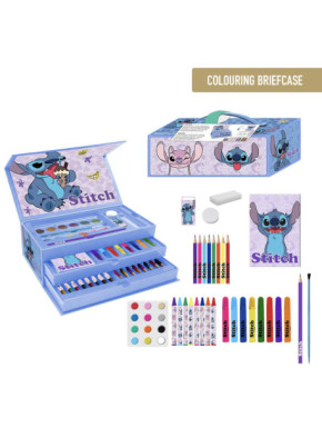 Conjunto de papelaria colorível Stitch Disney