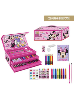 Conjunto de papelaria Minnie para colorir