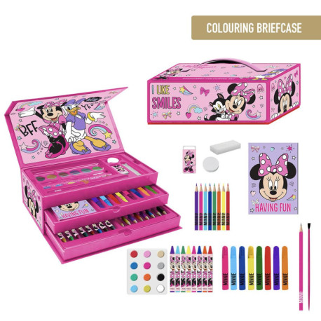 SET PAPELERÍA COLOREABLE MALETÍN MINNIE