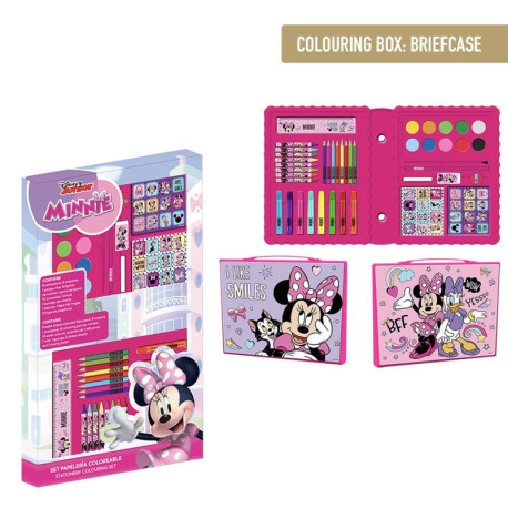 SET PAPELERÍA COLOREABLE CAJA MINNIE