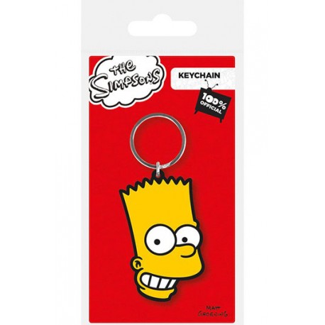 Keychain en caoutchouc de Bart Simpson