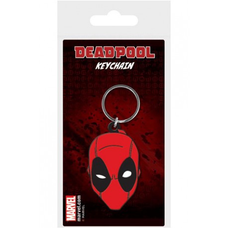 Llavero Caucho Deadpool face