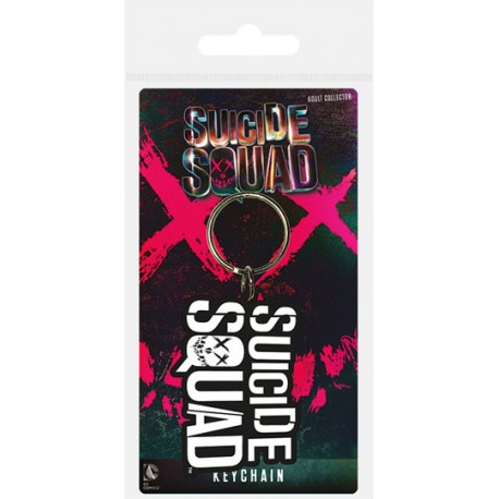 Keychain rubber Suicide Squad logo