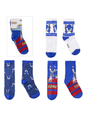 PACK CALCETINES 3 PIEZAS SONIC