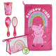 Trousse de toilette avec serviette et accessoires Peppa Pig