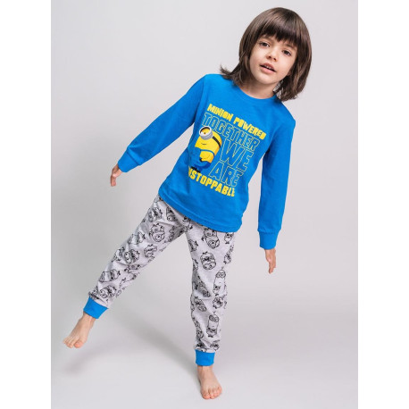 PIJAMA LARGO SINGLE JERSEY MINIONS