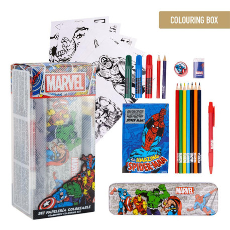 Marvel Set de papeterie à colorier pour enfants